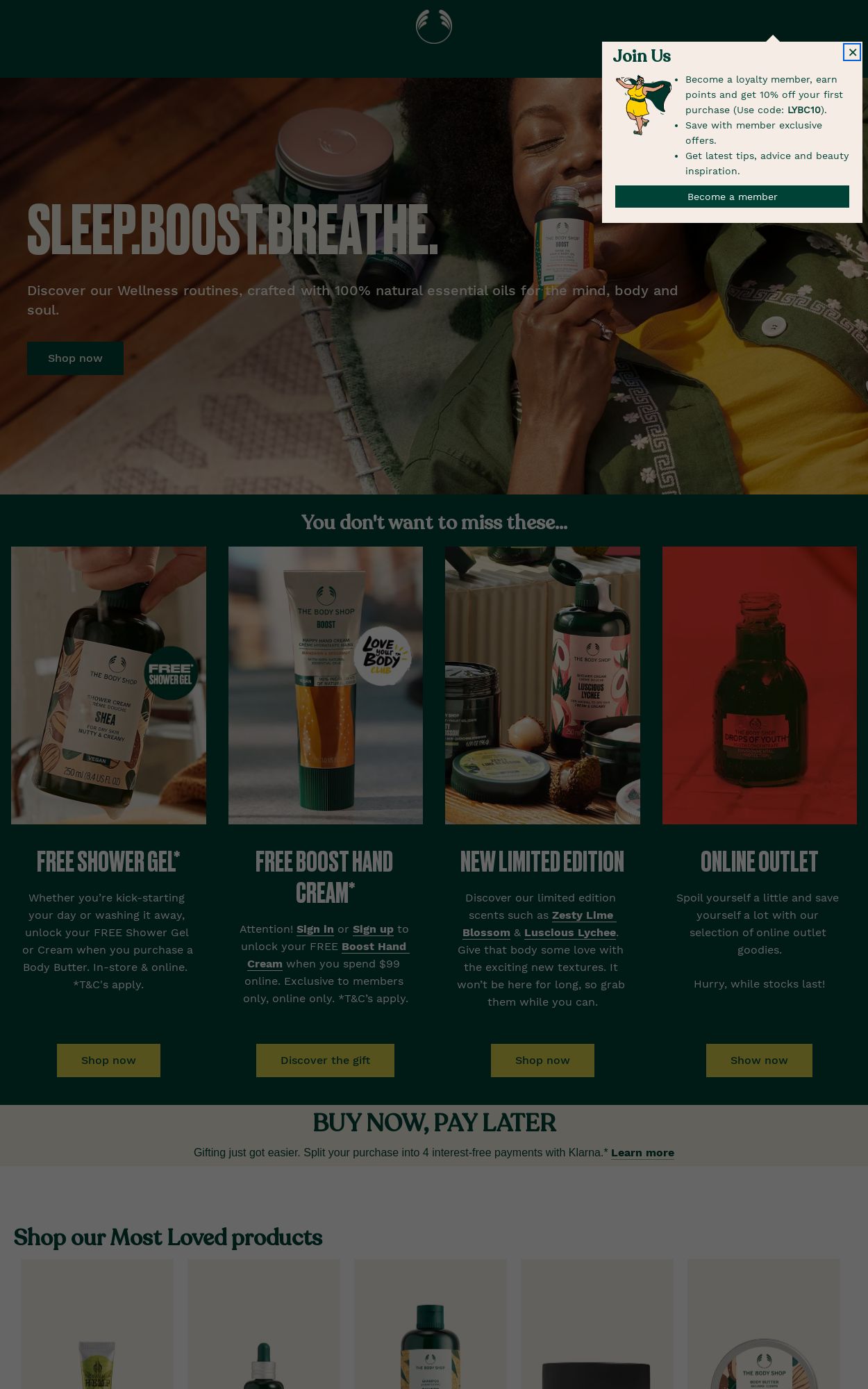 The Body Shop Promotional catalogues