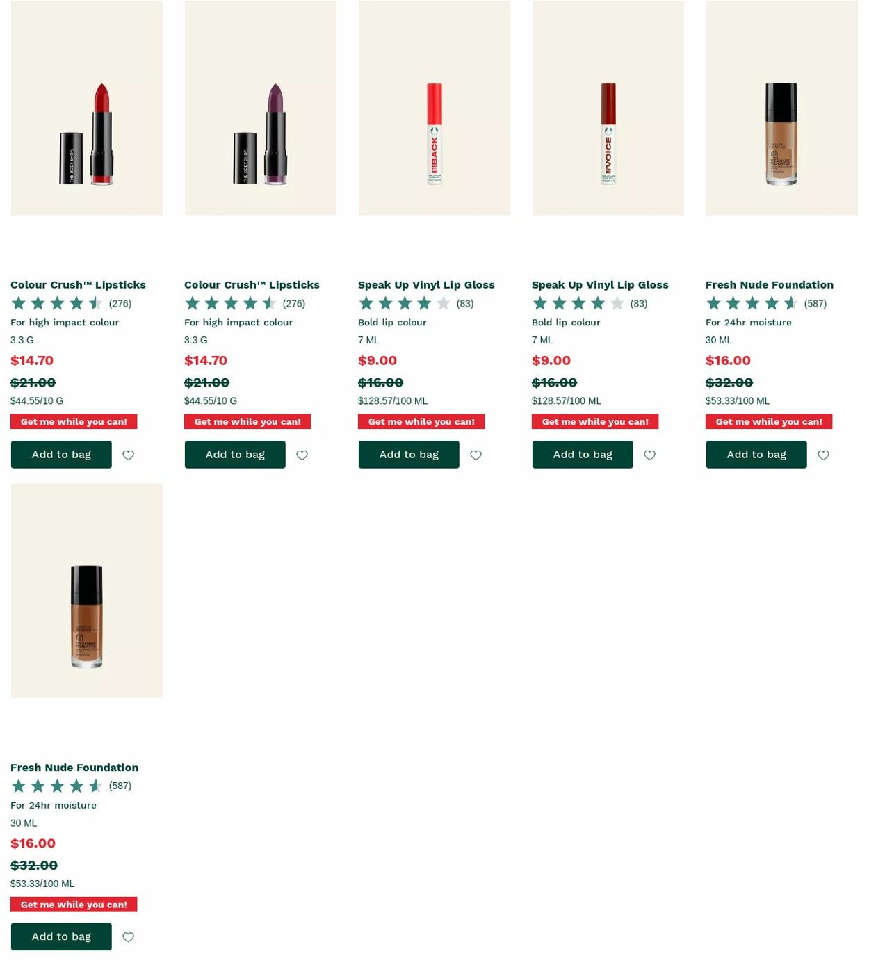 Catalogue The Body Shop 30.10.2023 - 08.11.2023