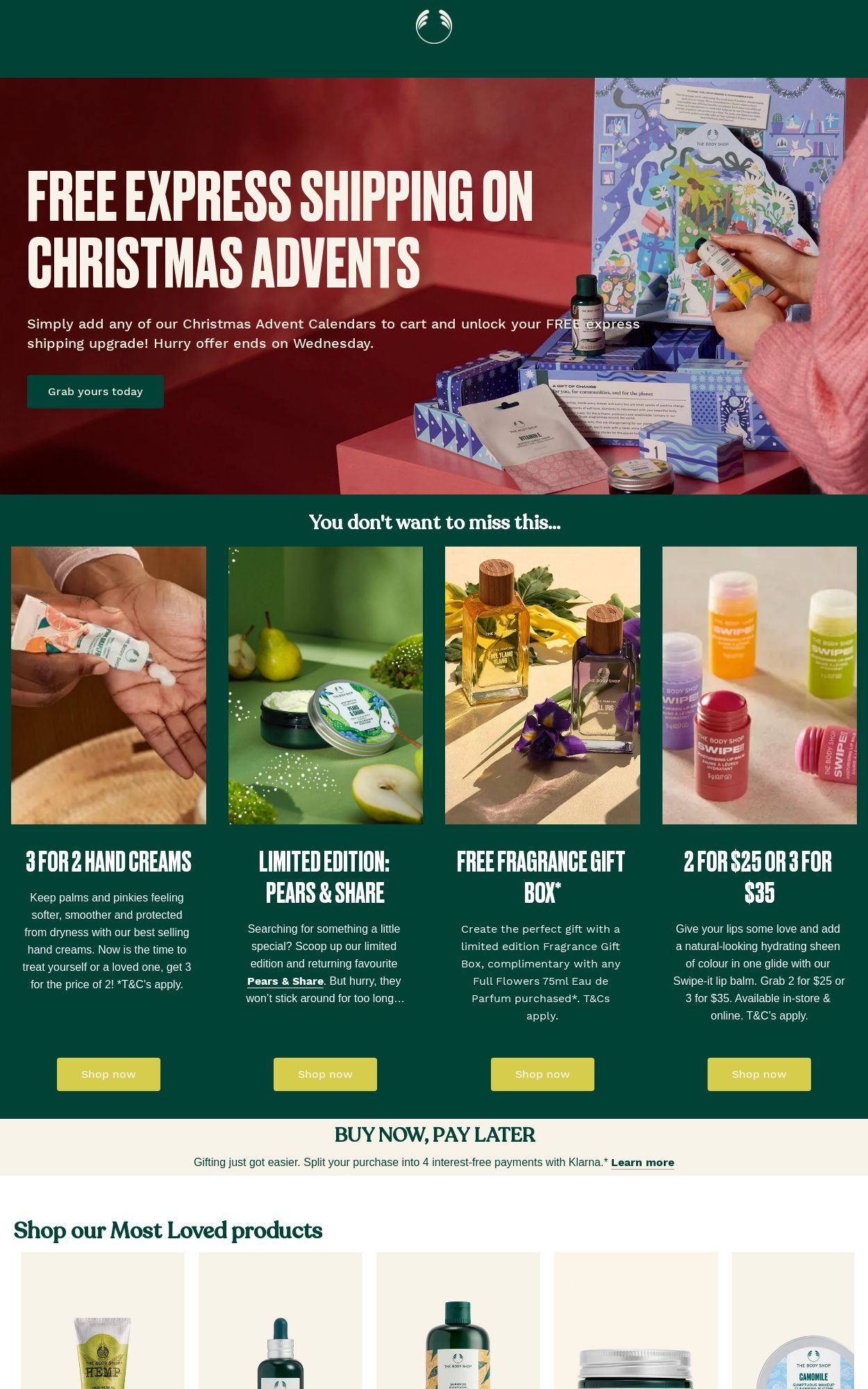 Catalogue The Body Shop 04.12.2023 - 13.12.2023