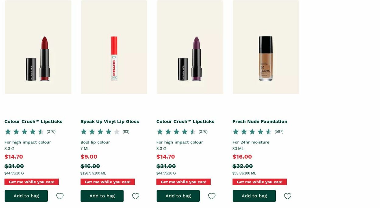 Catalogue The Body Shop 06.11.2023 - 15.11.2023