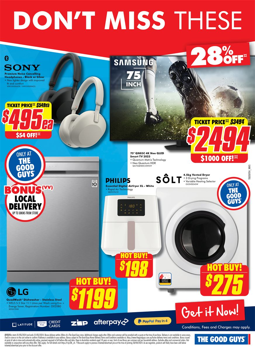 Catalogue The Good Guys 08.05.2024 - 15.05.2024