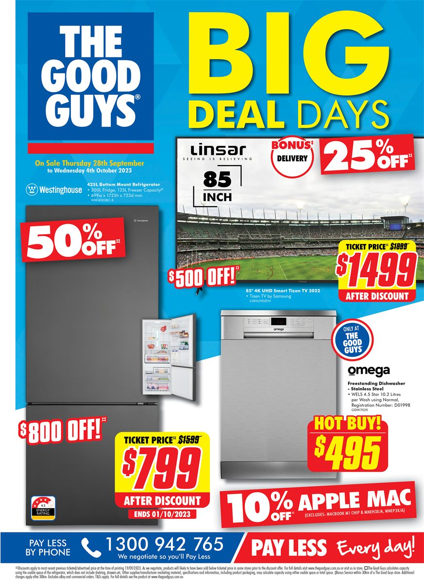 Catalogue The Good Guys 28.09.2023 - 04.10.2023