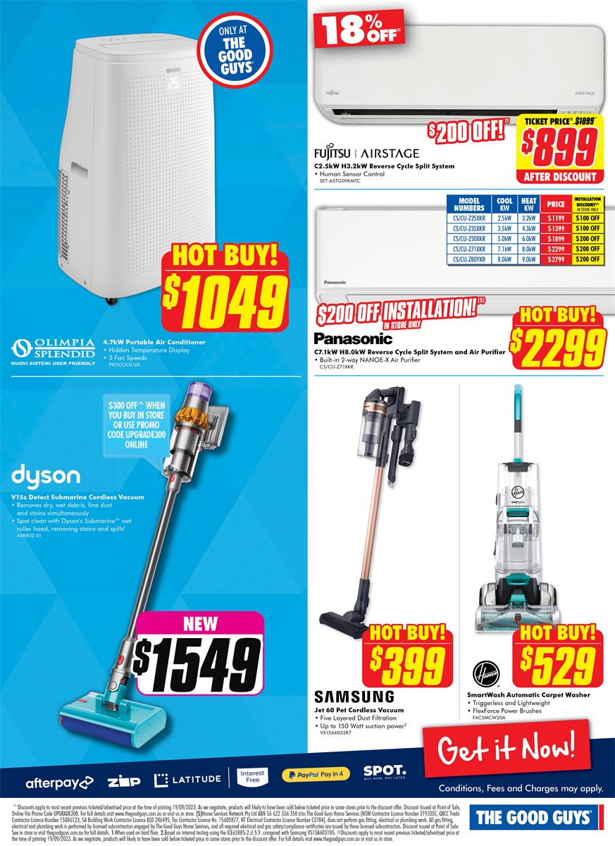 Catalogue The Good Guys 28.09.2023 - 04.10.2023