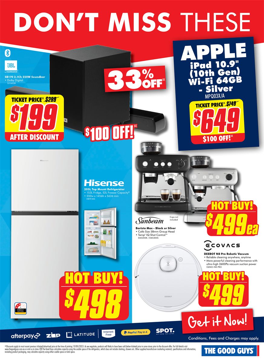 Catalogue The Good Guys 28.09.2023 - 04.10.2023