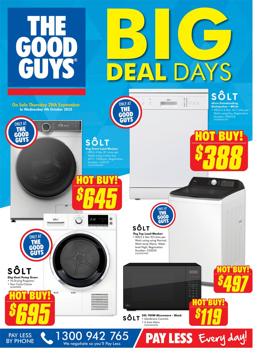 Catalogue The Good Guys 28.09.2023 - 04.10.2023
