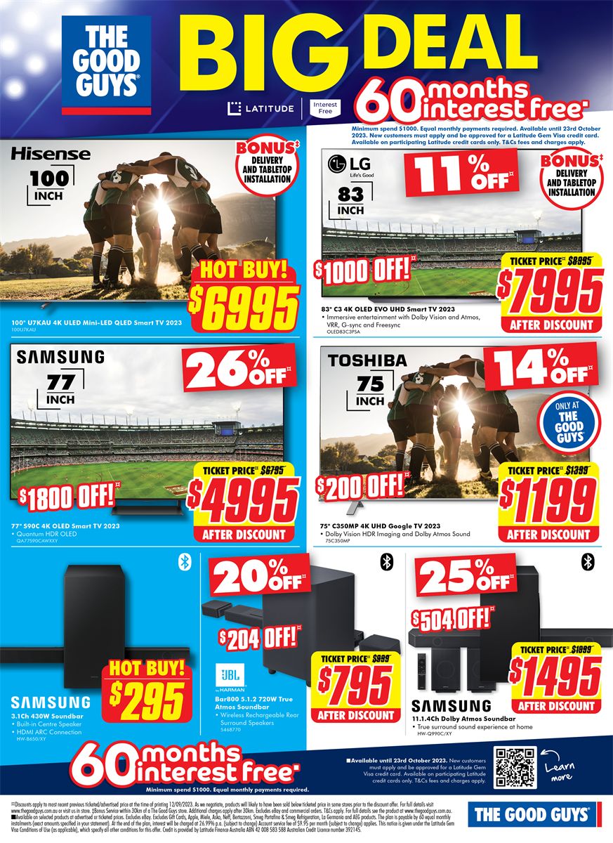 Catalogue The Good Guys 20.09.2023 - 27.09.2023