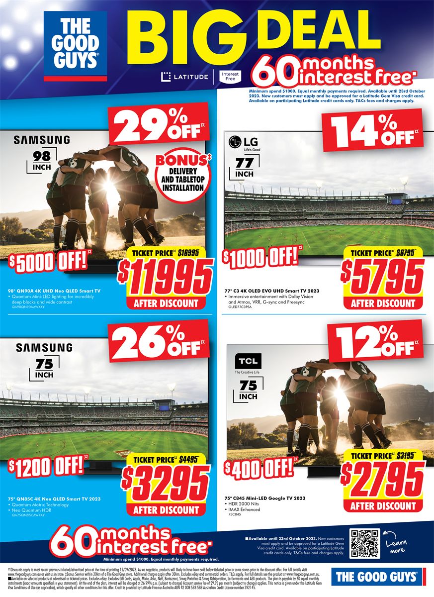 Catalogue The Good Guys 20.09.2023 - 27.09.2023
