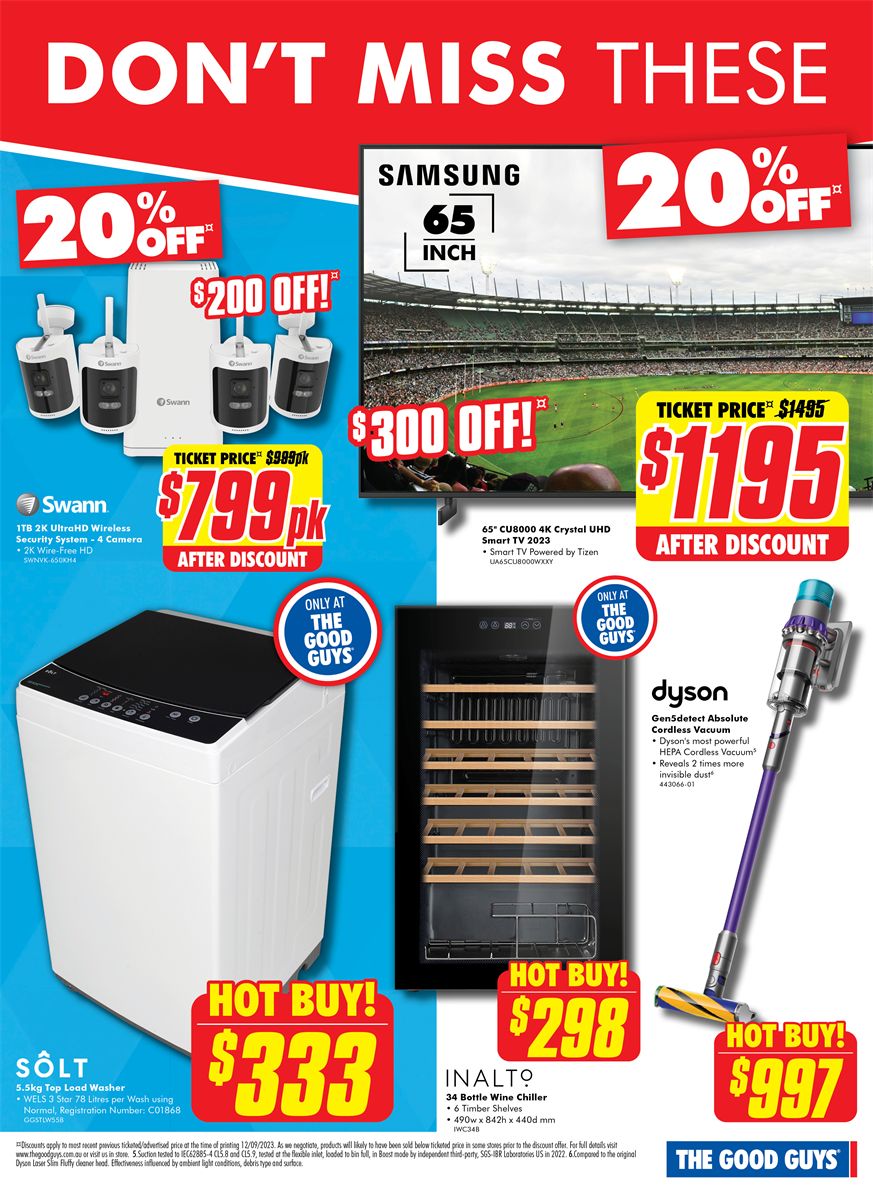 Catalogue The Good Guys 20.09.2023 - 27.09.2023