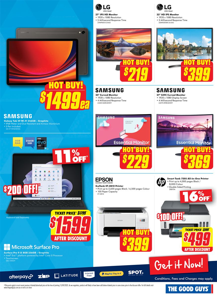 Catalogue The Good Guys 20.09.2023 - 27.09.2023