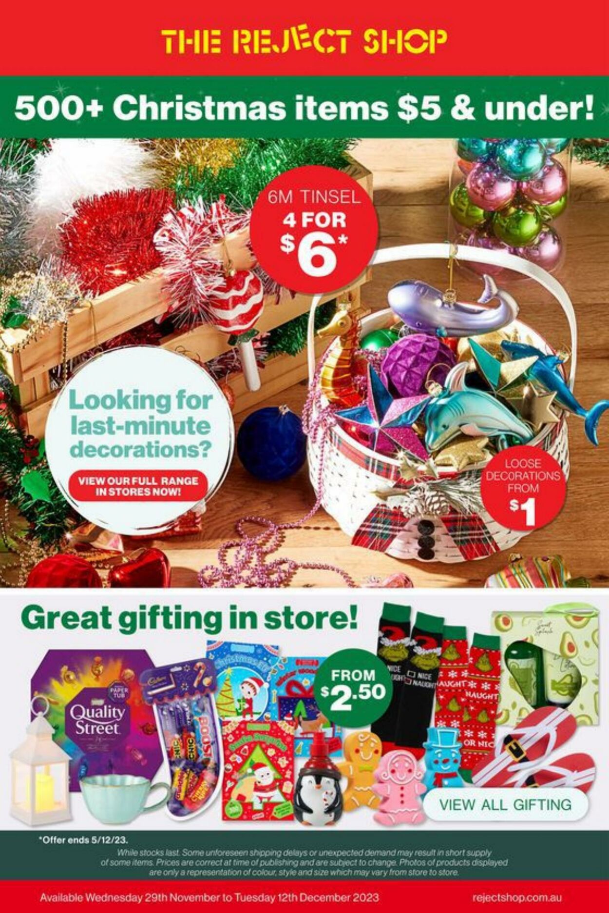 The Reject Shop Promotional catalogues