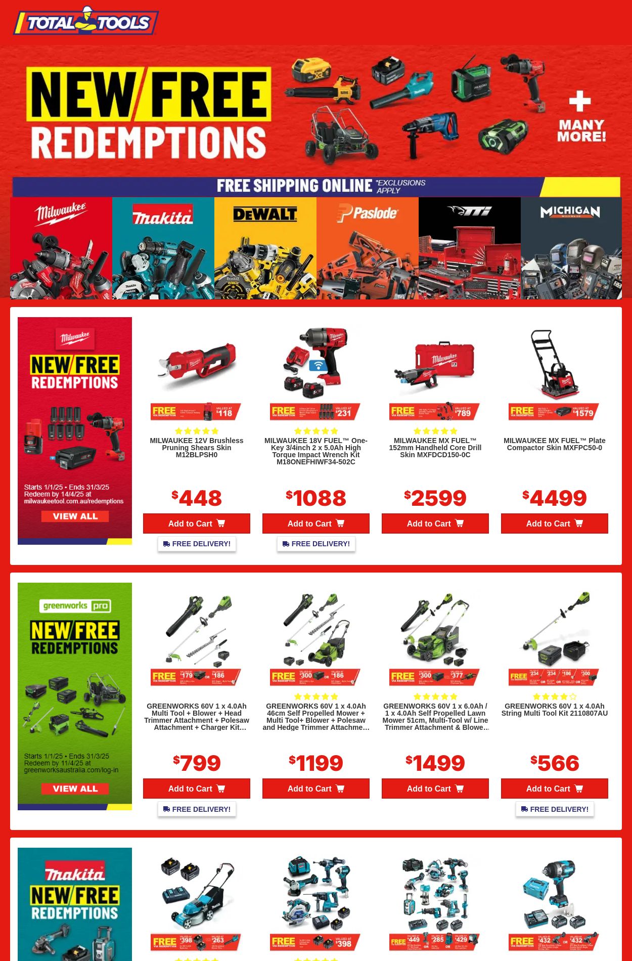 Total Tools Promotional catalogues