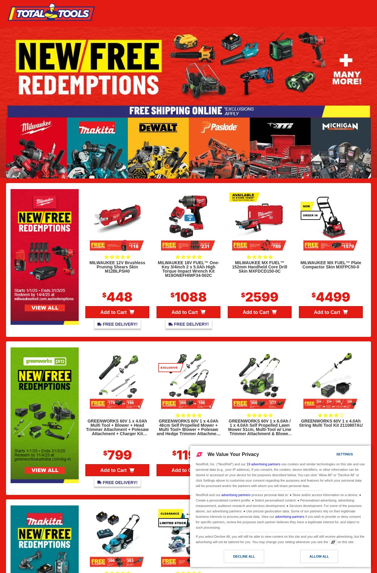 Total Tools Promotional catalogues