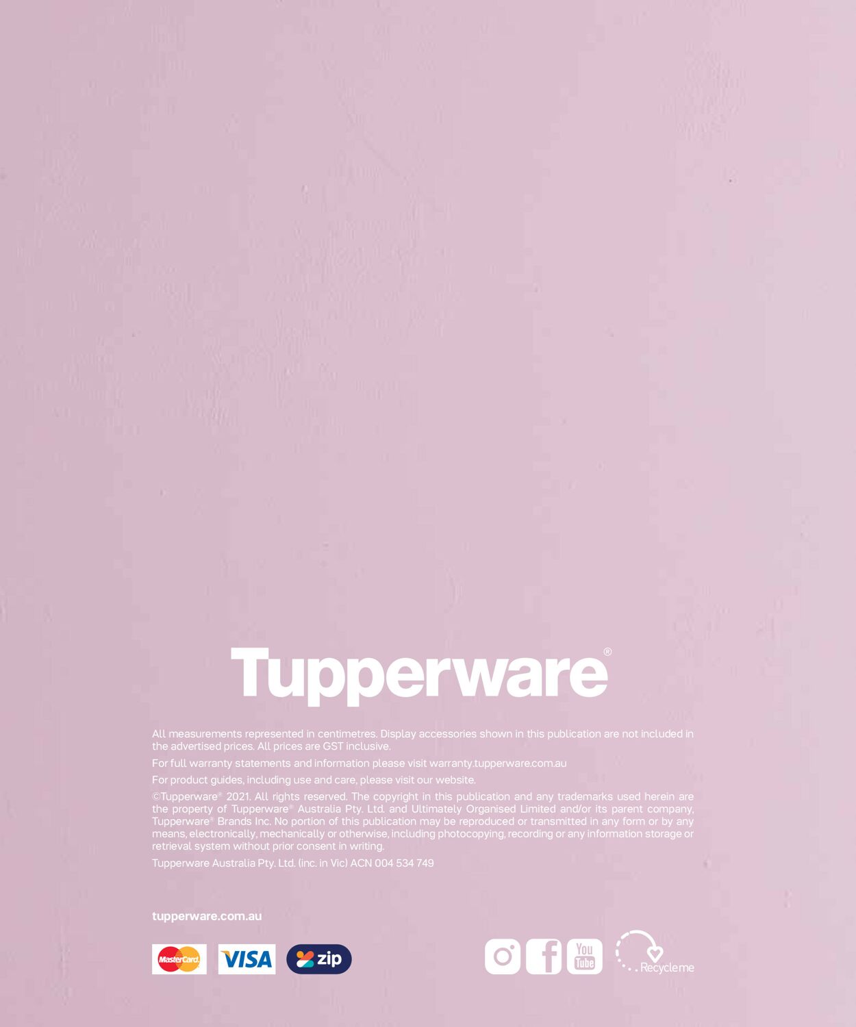 Catalogue Tupperware 01.10.2021 - 31.12.2022