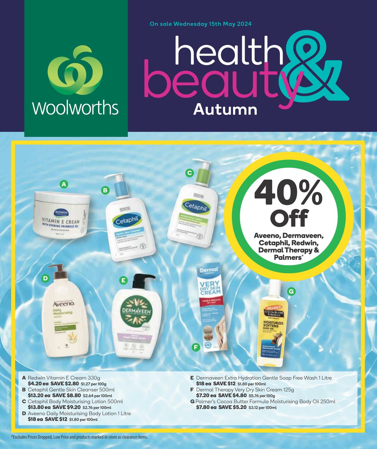 Catalogue Woolworths - Autumn Health & Beauty Catalogue NSW 15 May, 2024 - 21 May, 2024