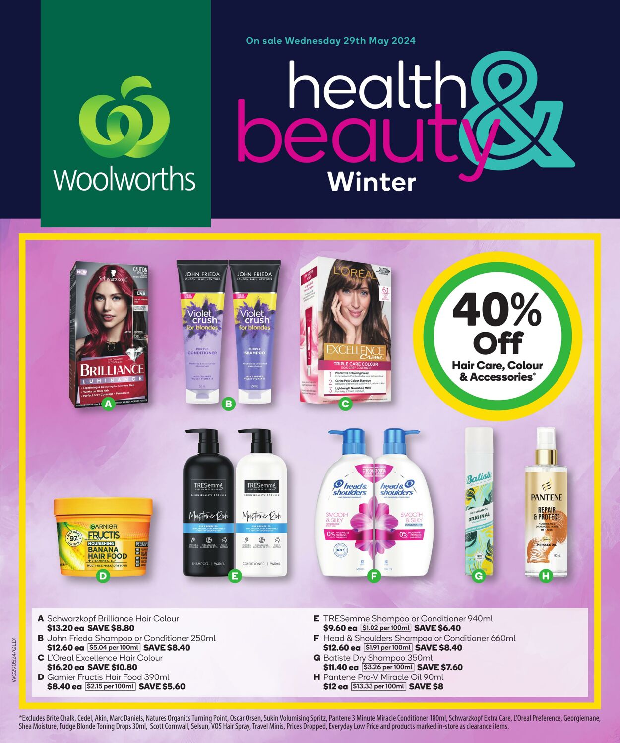 Catalogue Woolworths - Autumn Health & Beauty Catalogue QLD 29 May, 2024 - 4 Jun, 2024