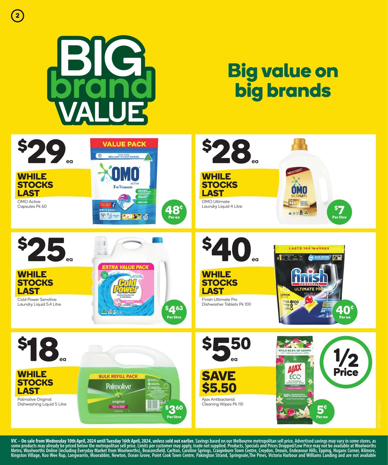 Catalogue Woolworths 10.04.2024 - 16.04.2024