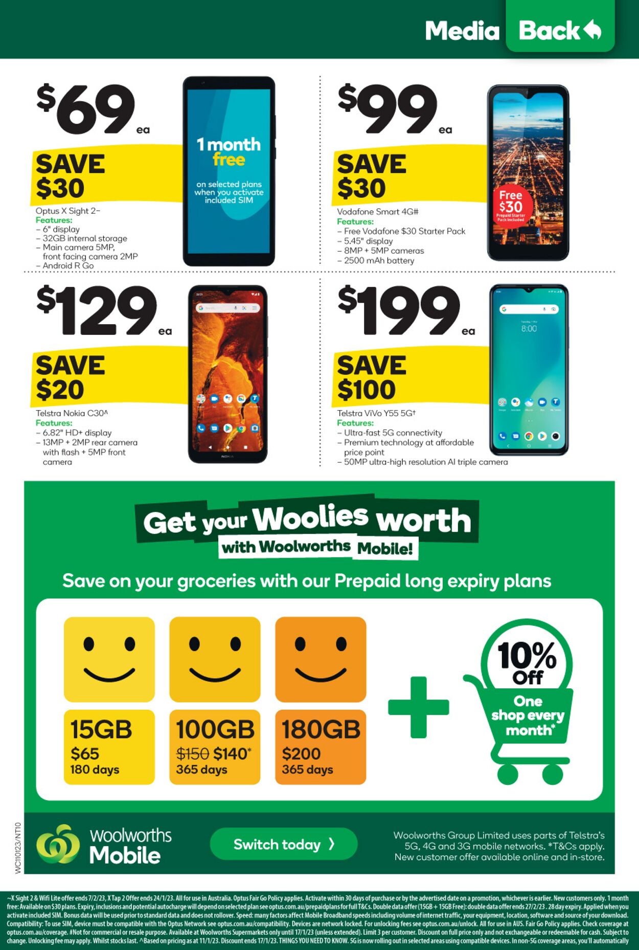 Catalogue Woolworths 11.01.2023 - 17.01.2023