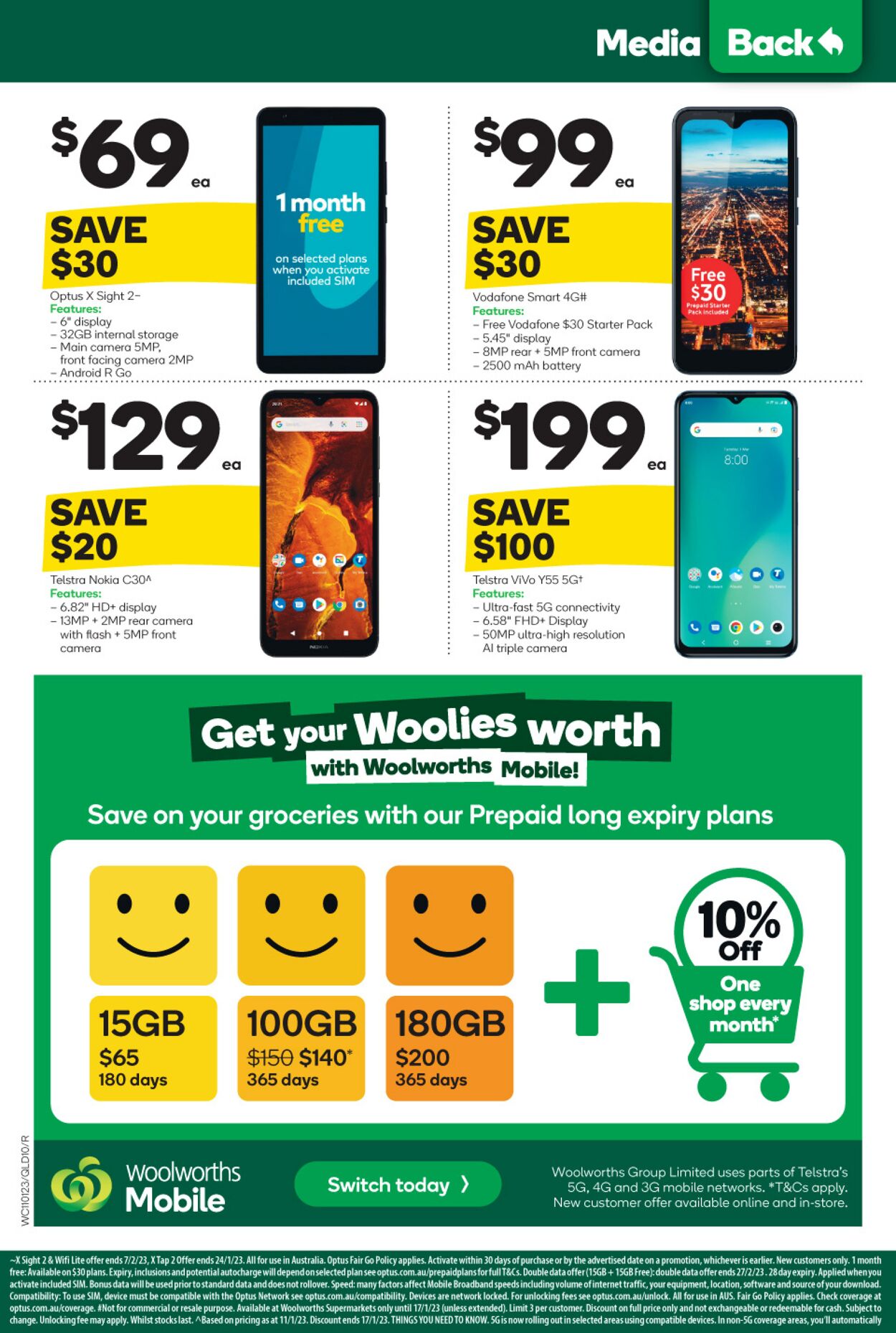 Catalogue Woolworths 11.01.2023 - 17.01.2023