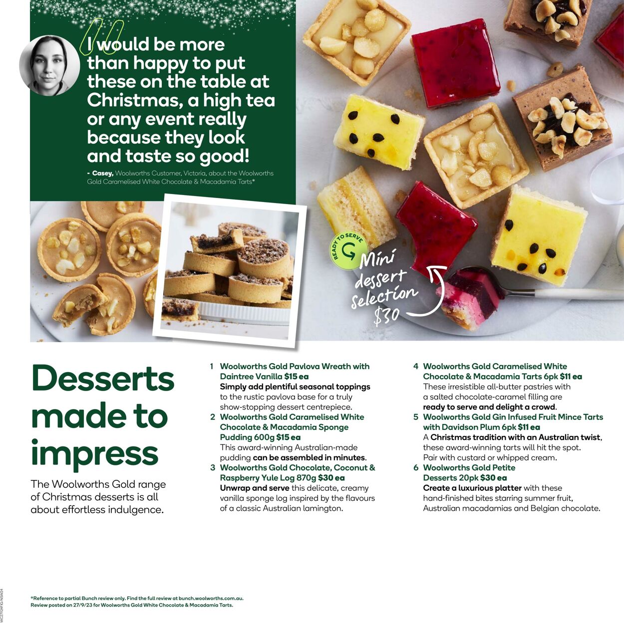 Catalogue Woolworths 29.11.2023 - 26.12.2023