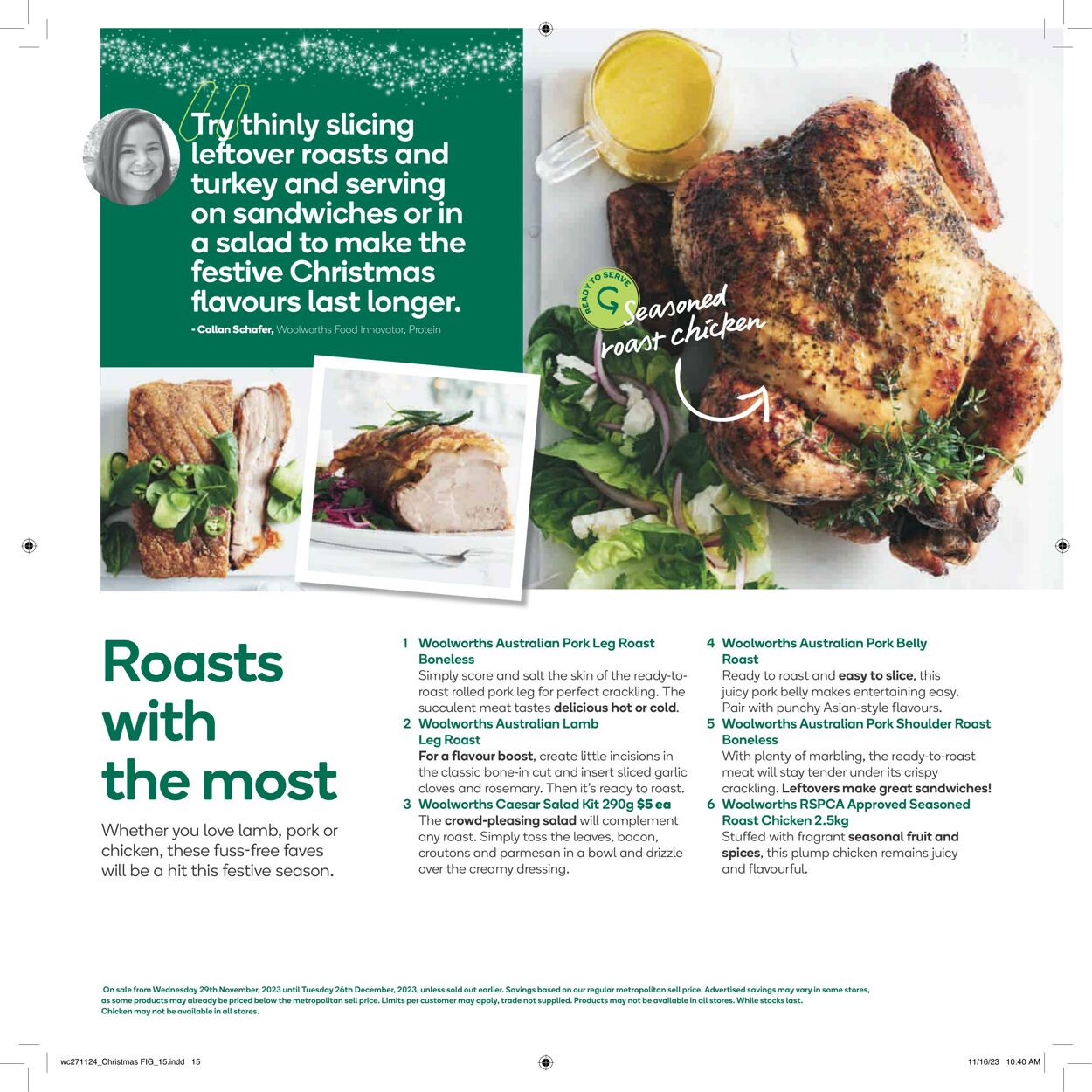 Catalogue Woolworths 29.11.2023 - 26.12.2023