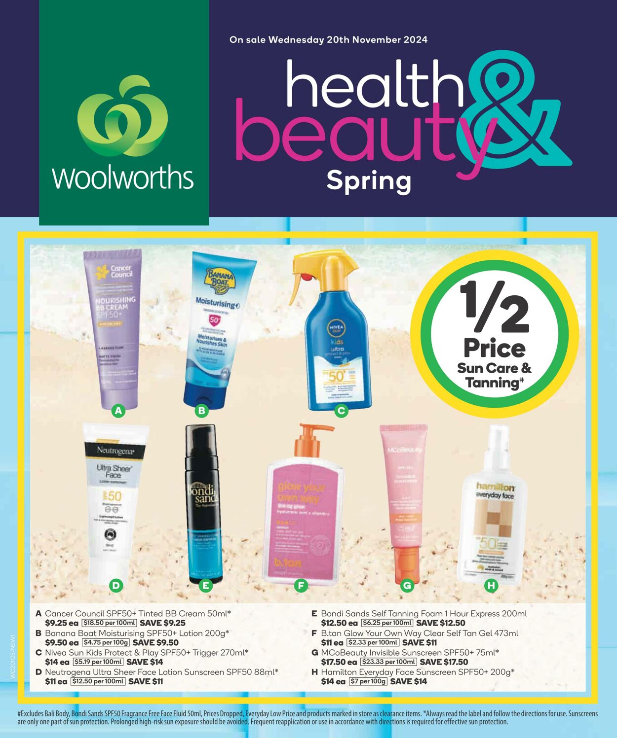 Catalogue Woolworths - Health & Beauty Catalogue NSW  20 Nov, 2024 - 26 Nov, 2024