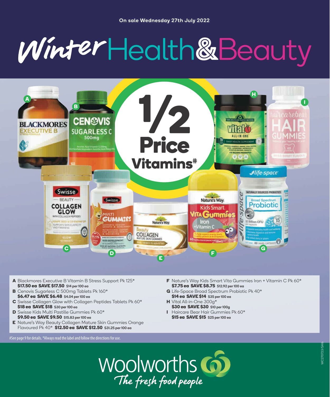 Catalogue Woolworths 27.07.2022 - 02.08.2022