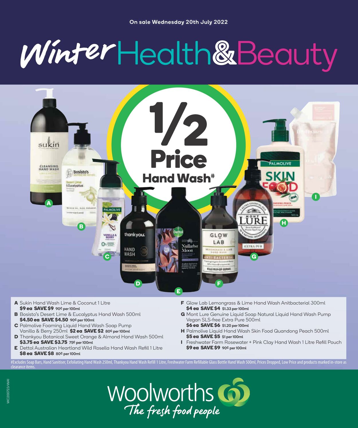 Catalogue Woolworths 20.07.2022 - 26.07.2022