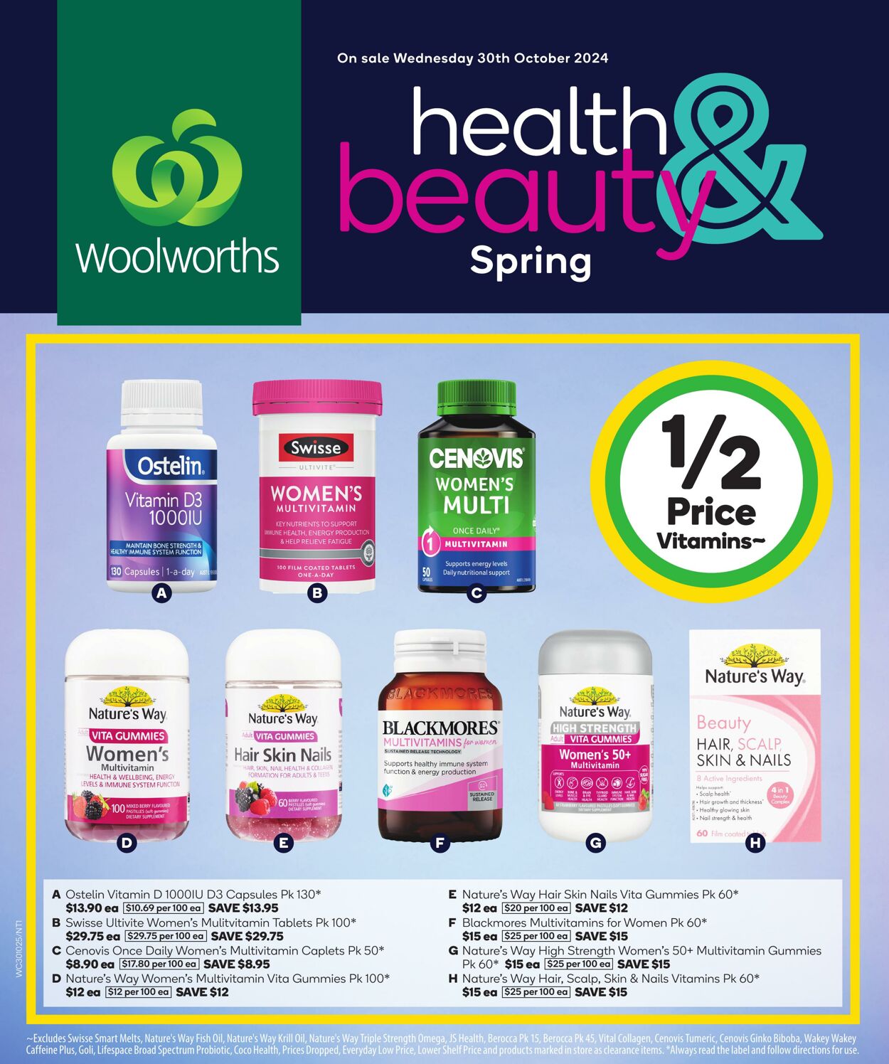 Catalogue Woolworths - Spring Health & Beauty Catalogue NT 30 Oct, 2024 - 5 Nov, 2024