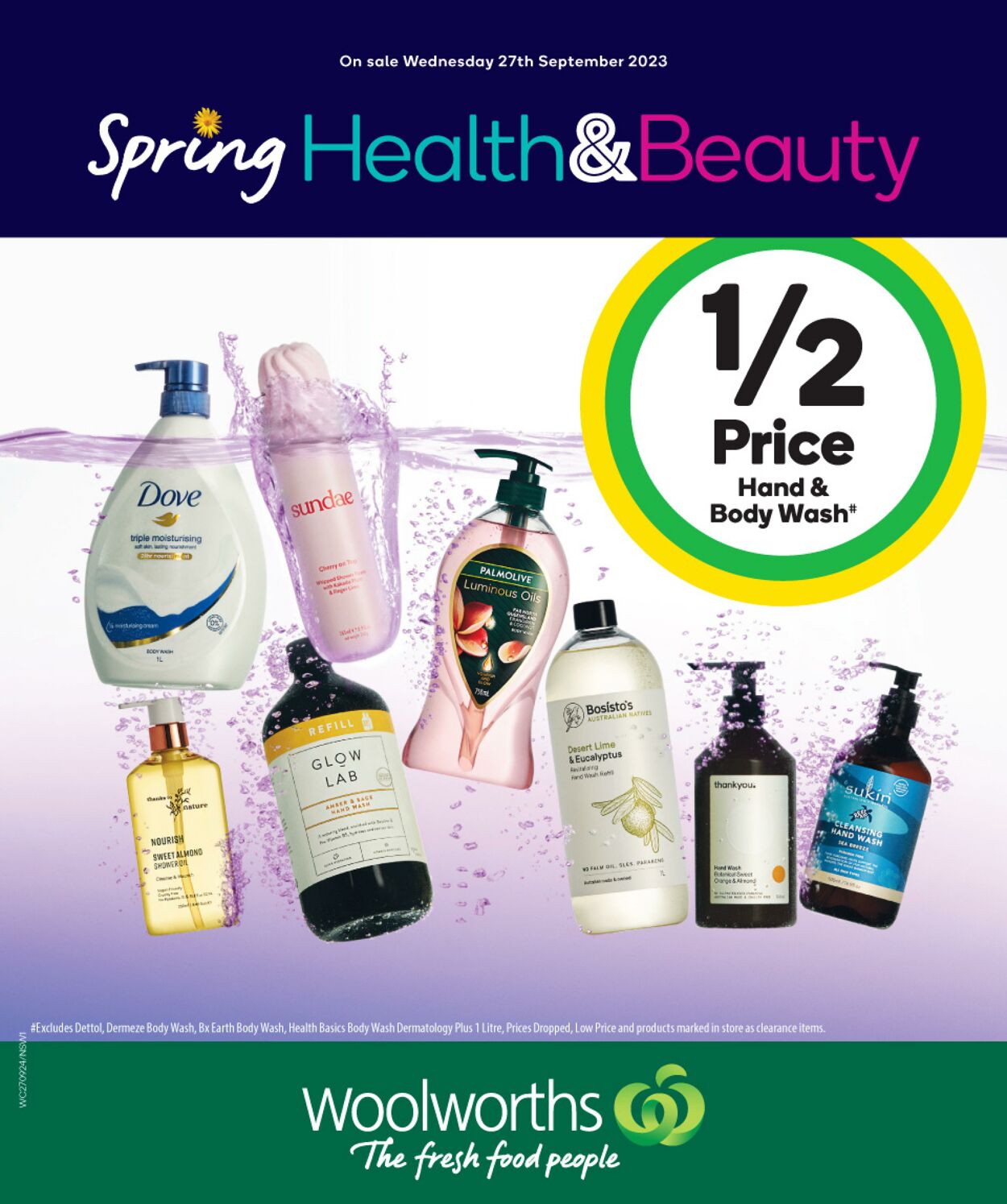 Catalogue Woolworths - Spring Health & Beauty NSW 27 Sep, 2023 - 3 Oct, 2023