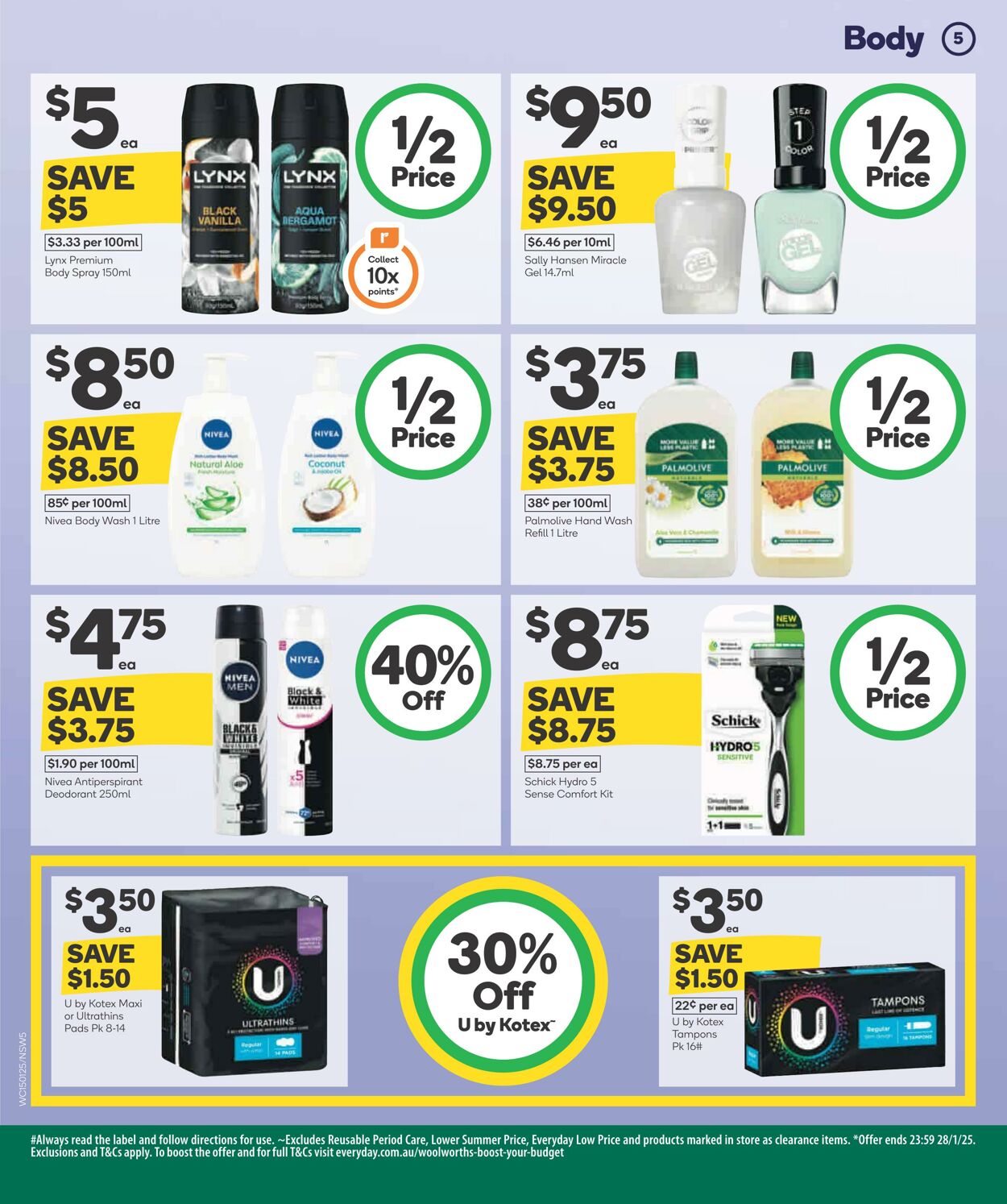 Catalogue Woolworths 15.01.2025 - 21.01.2025