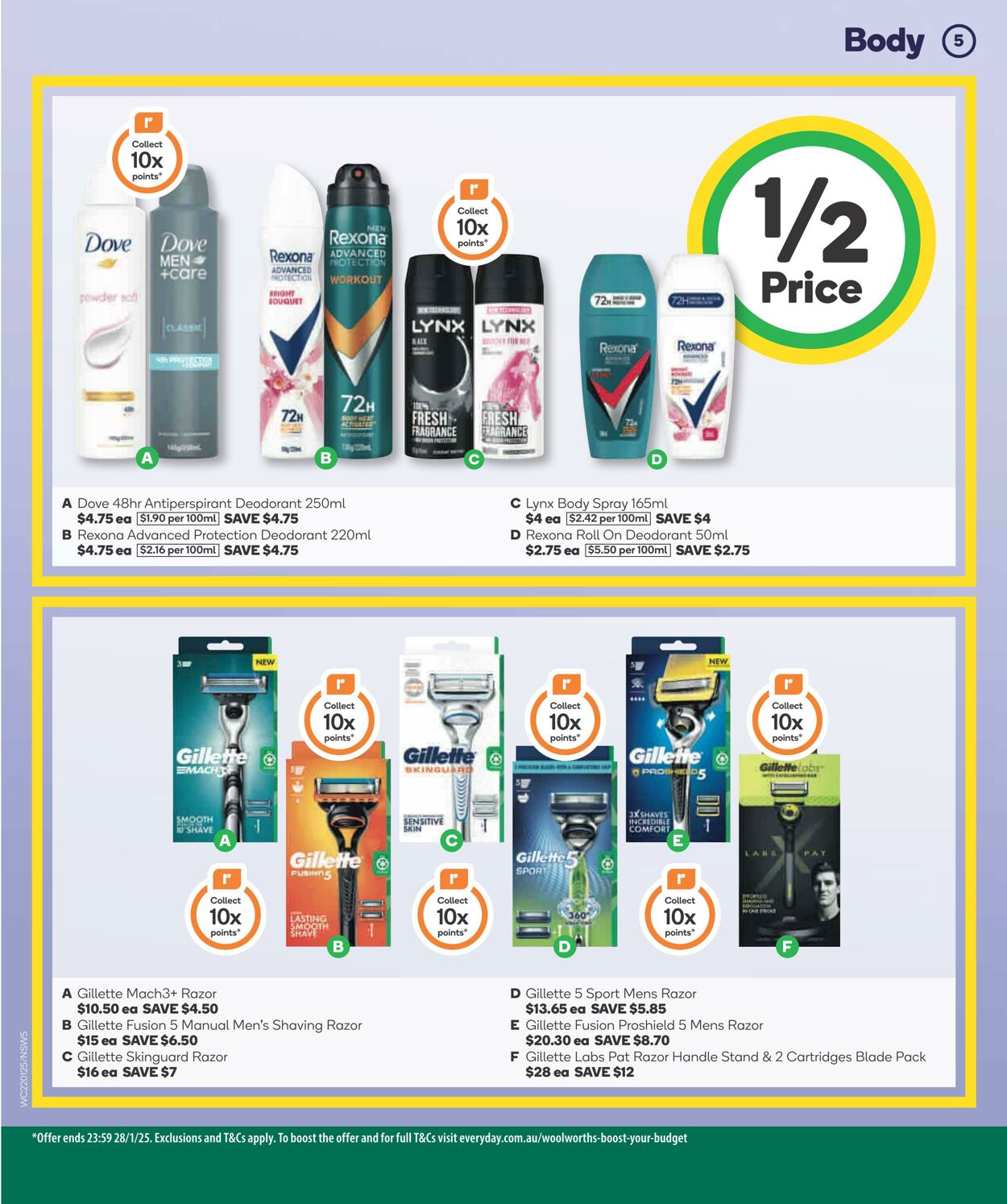 Catalogue Woolworths 22.01.2025 - 28.01.2025