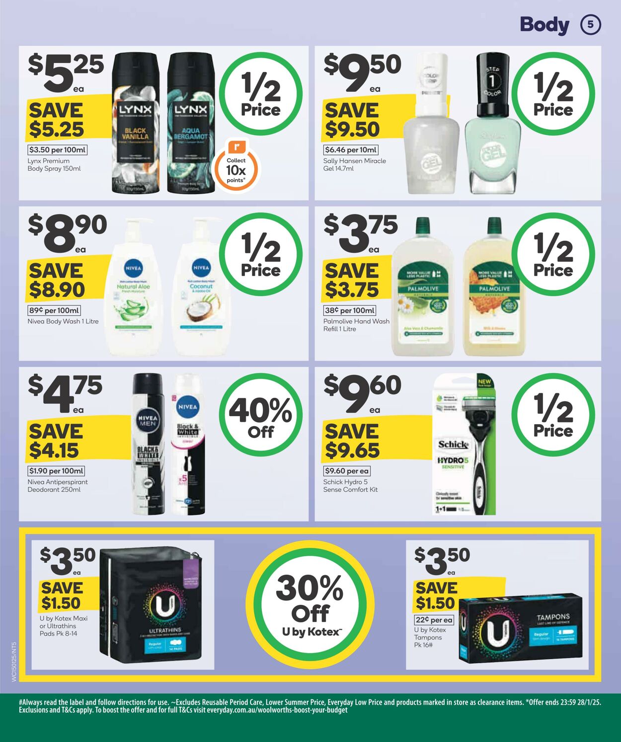 Catalogue Woolworths 15.01.2025 - 21.01.2025