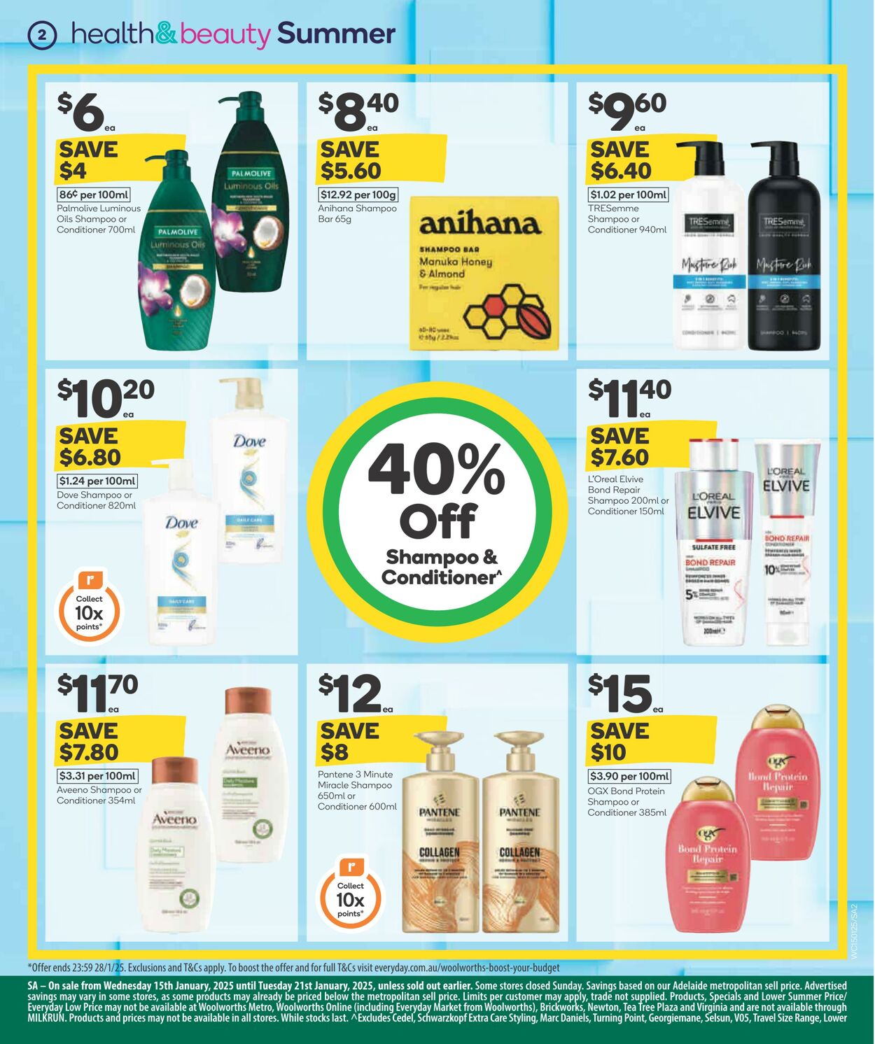 Catalogue Woolworths 15.01.2025 - 21.01.2025