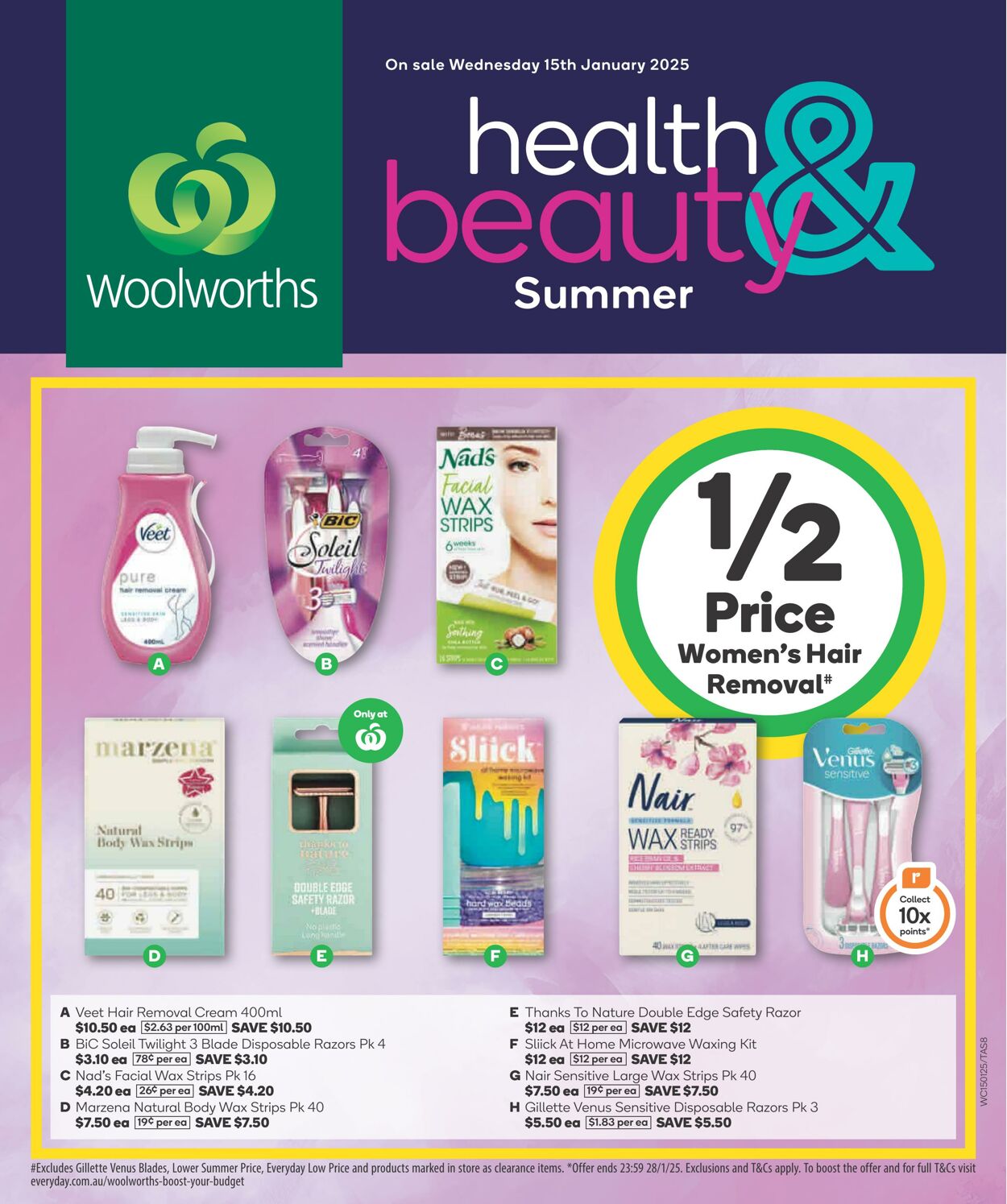 Catalogue Woolworths 15.01.2025 - 21.01.2025