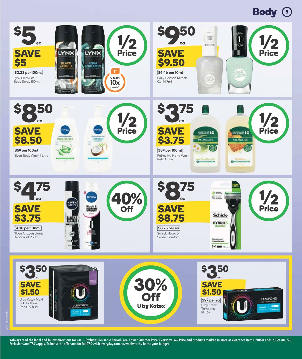 Catalogue Woolworths 15.01.2025 - 21.01.2025