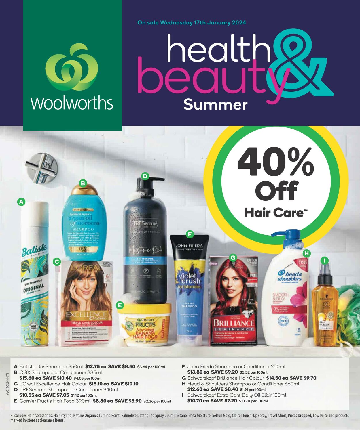 Catalogue Woolworths 17.01.2024 - 23.01.2024