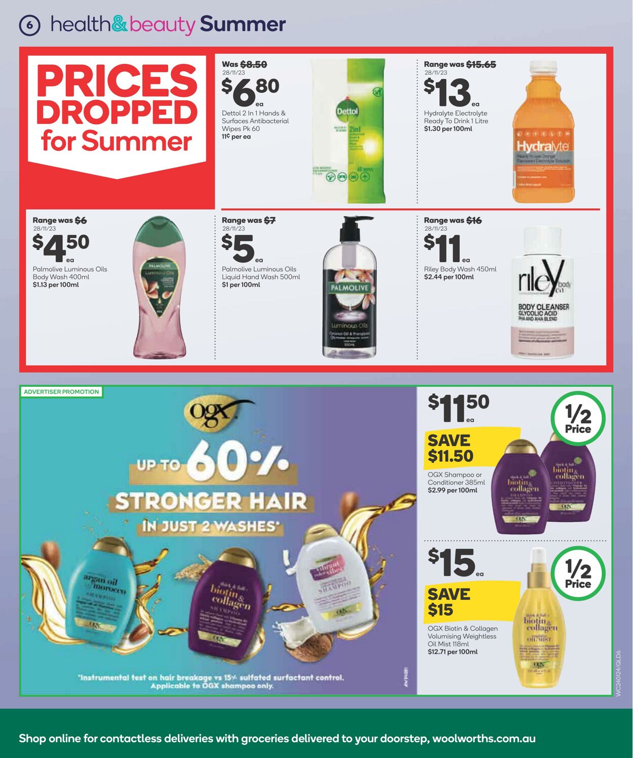 Catalogue Woolworths 24.01.2024 - 30.01.2024