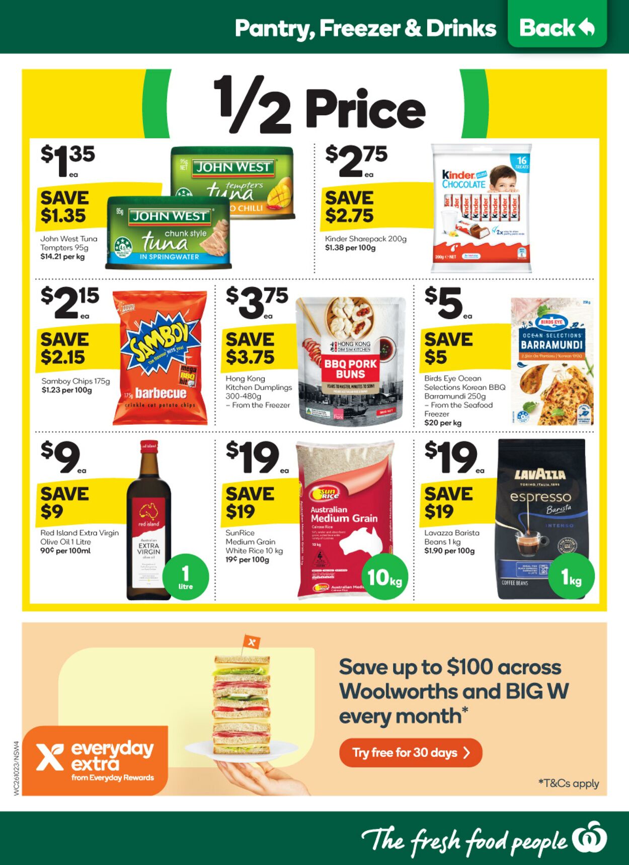 Catalogue Woolworths 26.10.2022 - 01.11.2022