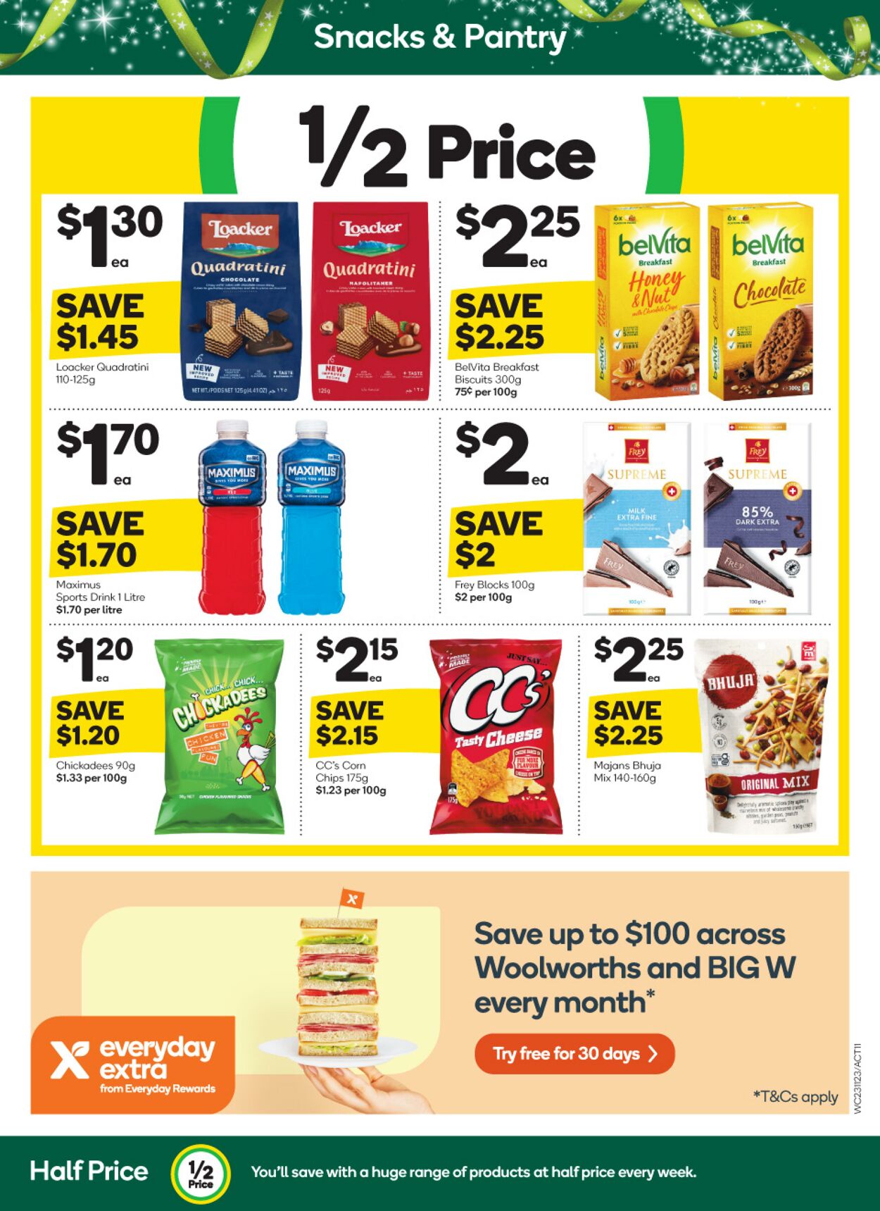 Catalogue Woolworths 23.11.2022 - 29.11.2022