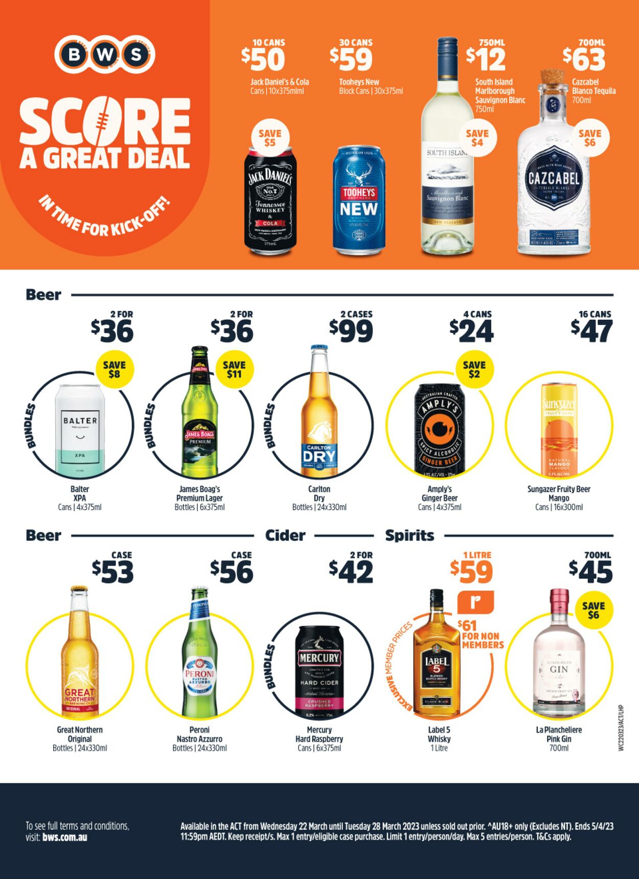 Catalogue Woolworths 22.03.2023 - 28.03.2023