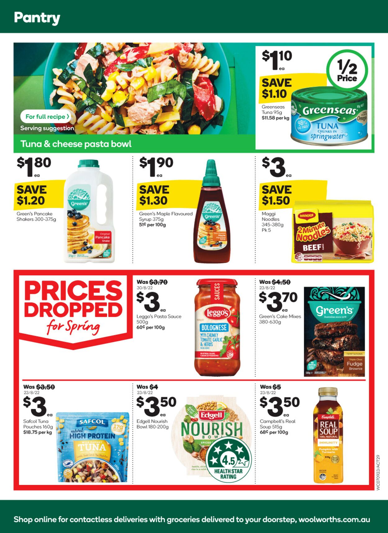 Catalogue Woolworths 07.09.2022 - 13.09.2022