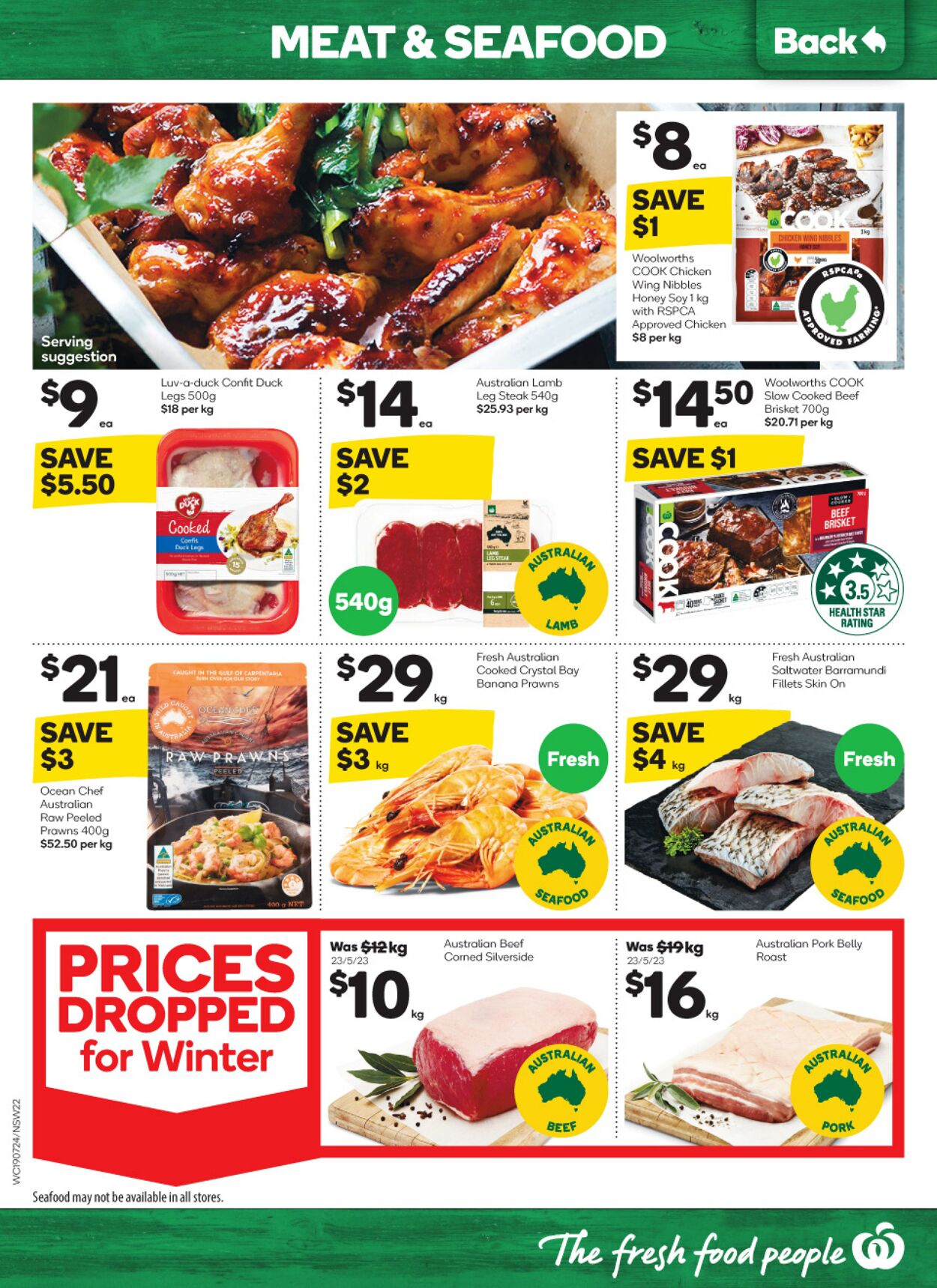 Catalogue Woolworths 19.07.2023 - 25.07.2023