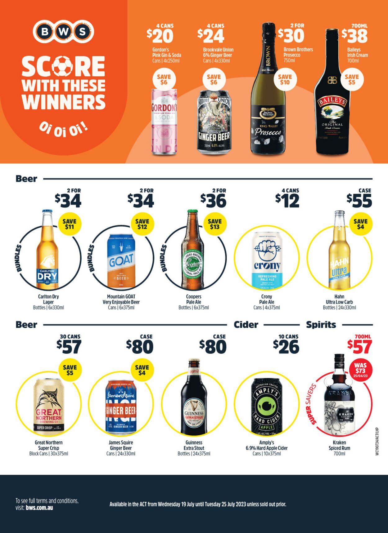 Catalogue Woolworths 19.07.2023 - 25.07.2023