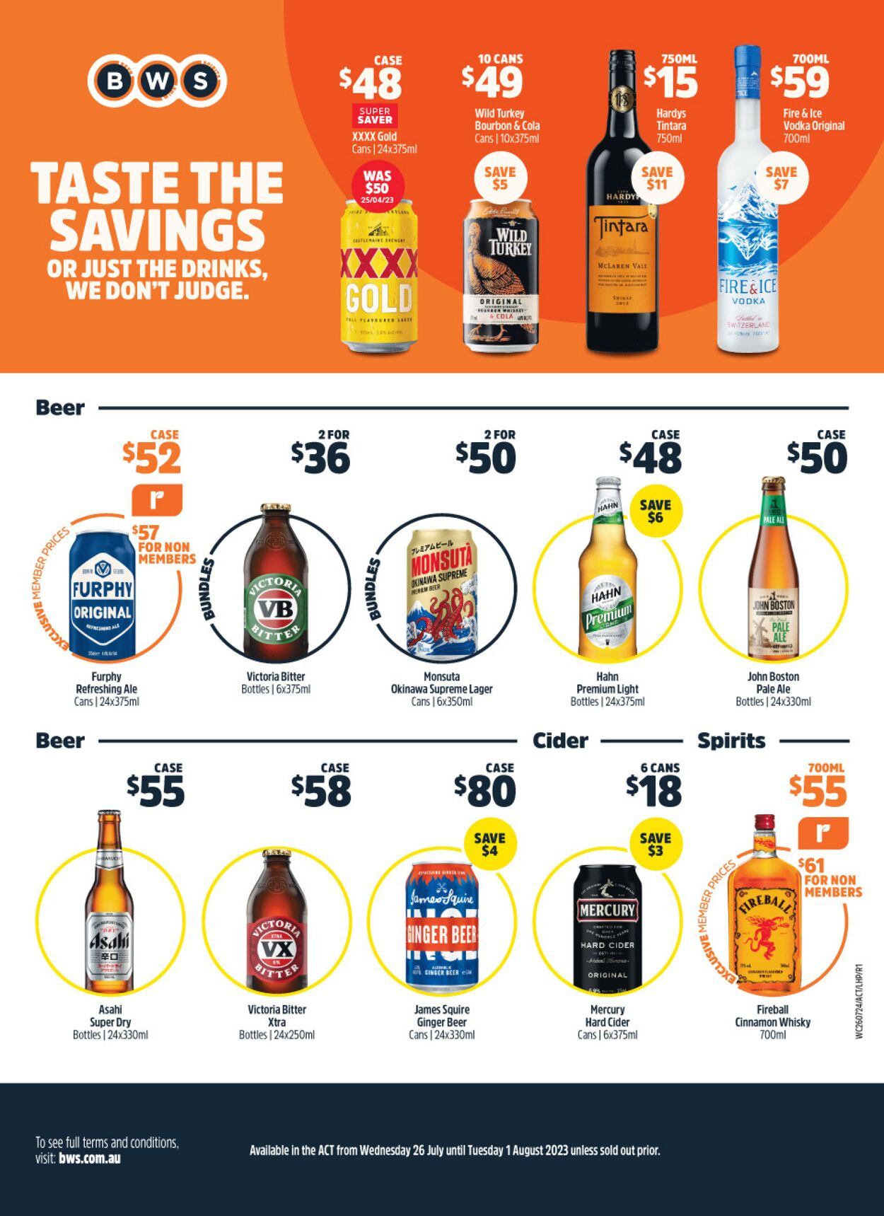 Catalogue Woolworths 26.07.2023 - 01.08.2023