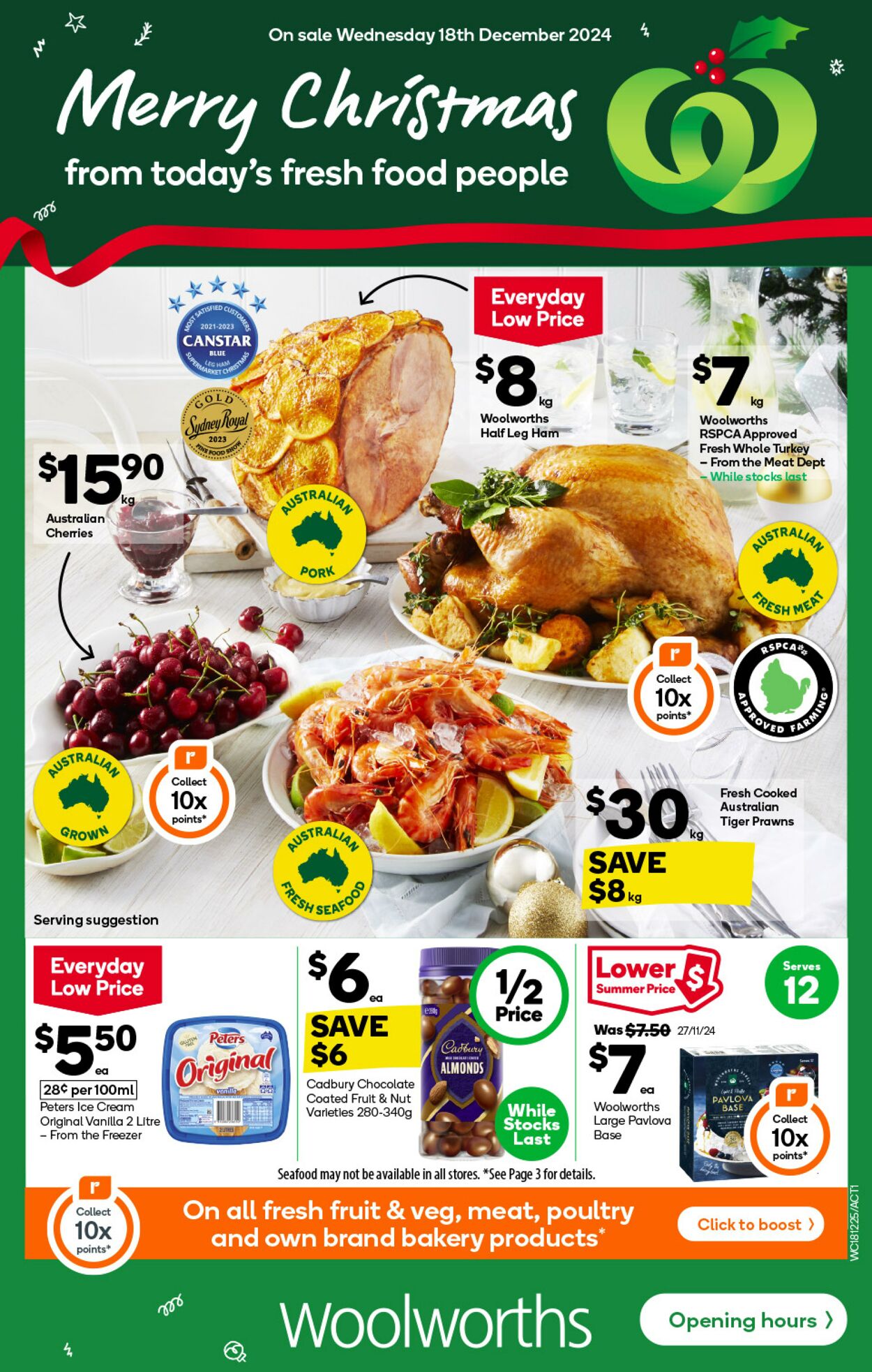 Catalogue Woolworths - Weekly Specials Catalogue ACT 18 Dec, 2024 - 24 Dec, 2024