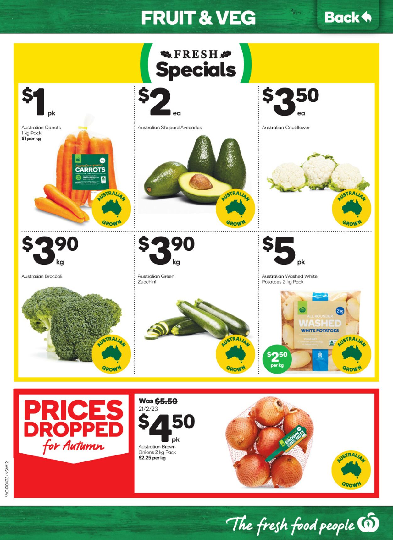 Catalogue Woolworths 19.04.2023 - 25.04.2023