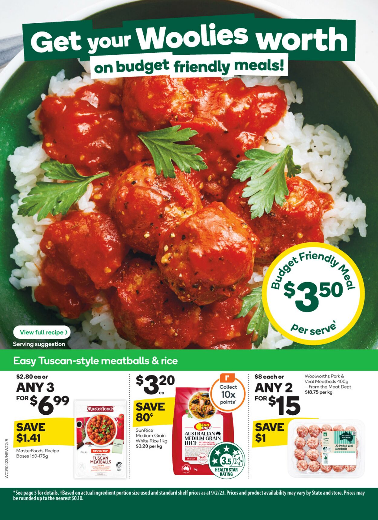 Catalogue Woolworths 19.04.2023 - 25.04.2023