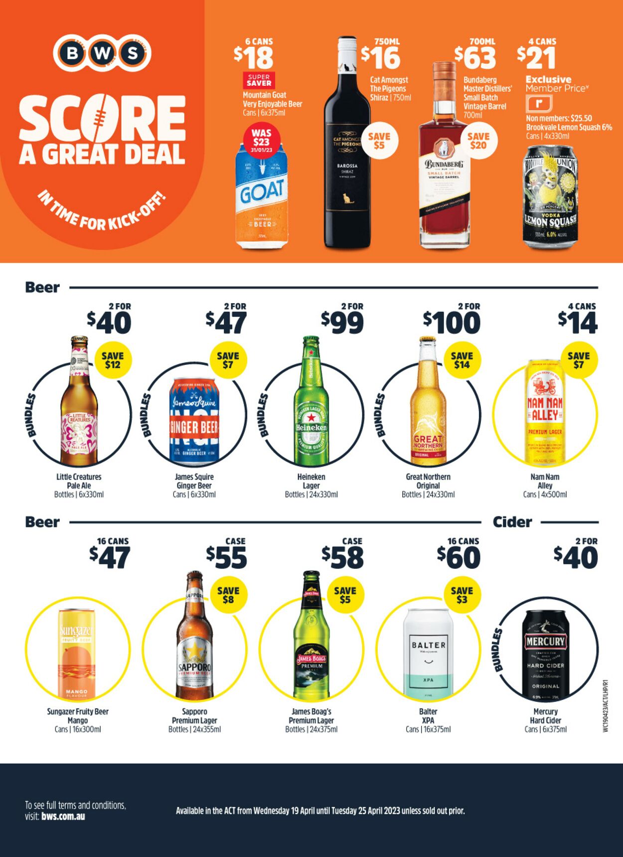 Catalogue Woolworths 19.04.2023 - 25.04.2023