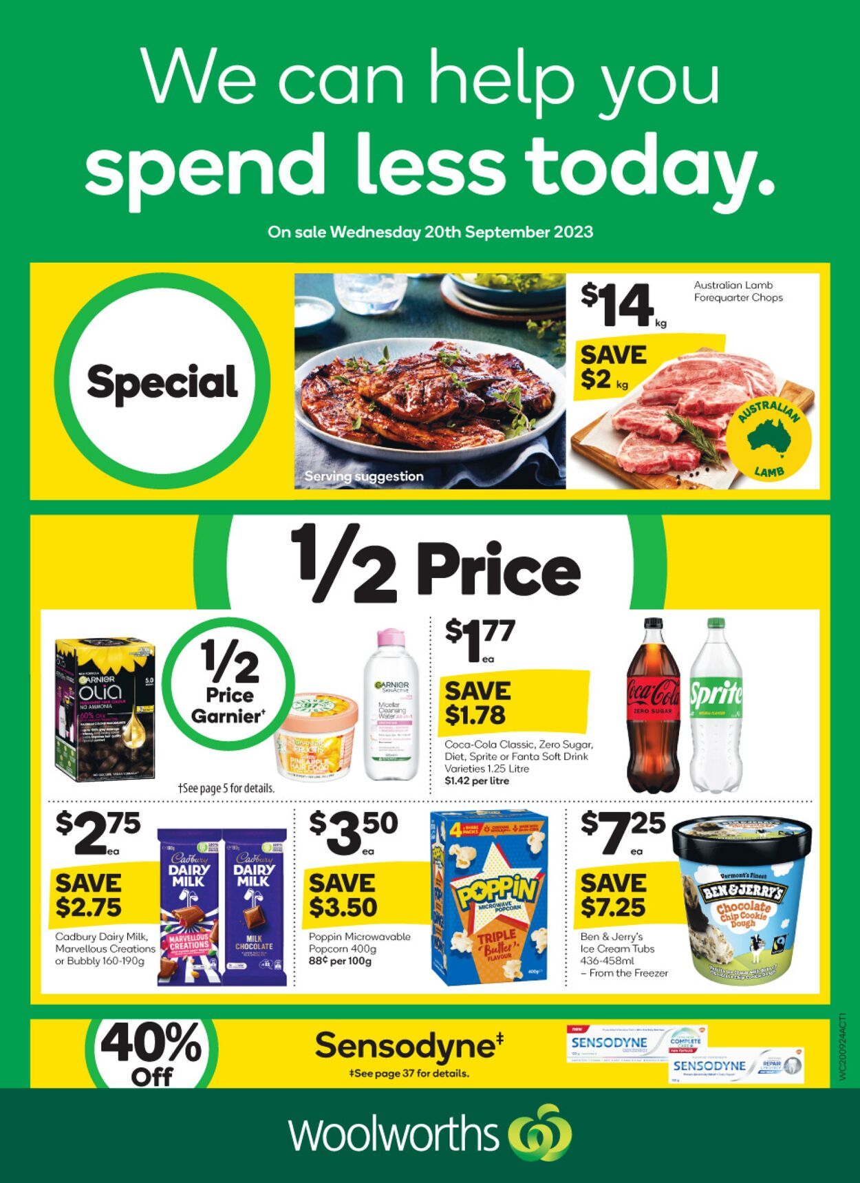 Catalogue Woolworths - Weekly Specials Catalogue ACT 20 Sep, 2023 - 26 Sep, 2023