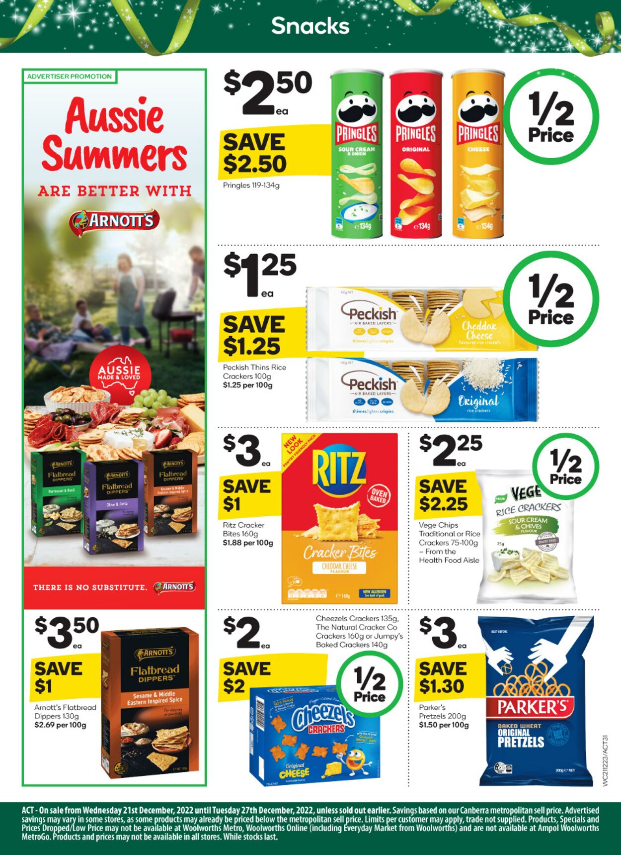 Catalogue Woolworths 21.12.2022 - 27.12.2022